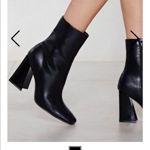 Nasty Gal Heel Bootie (never used)